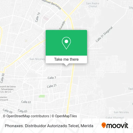 Mapa de Phonaxes. Distribuidor Autorizado Telcel