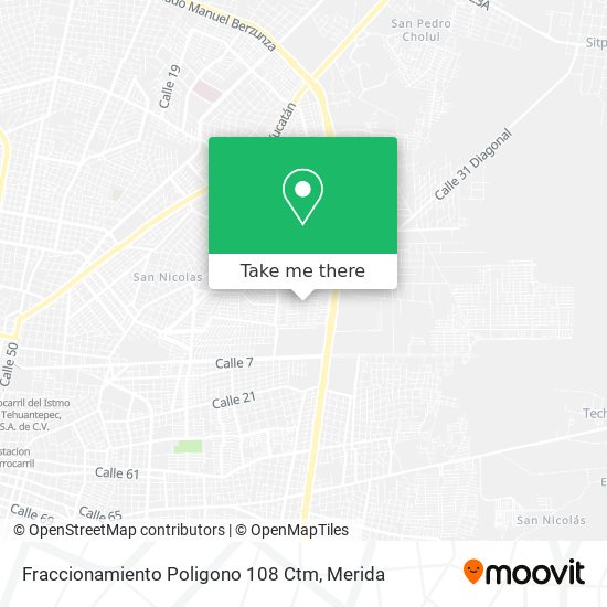 Fraccionamiento Poligono 108 Ctm map