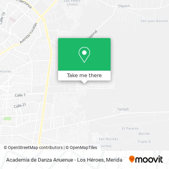 Academia de Danza Anuenue - Los Héroes map
