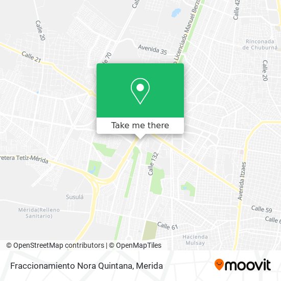 Fraccionamiento Nora Quintana map