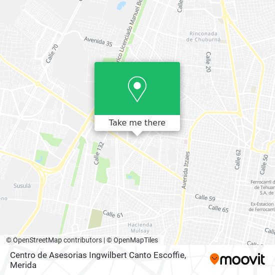 Mapa de Centro de Asesorias Ingwilbert Canto Escoffie