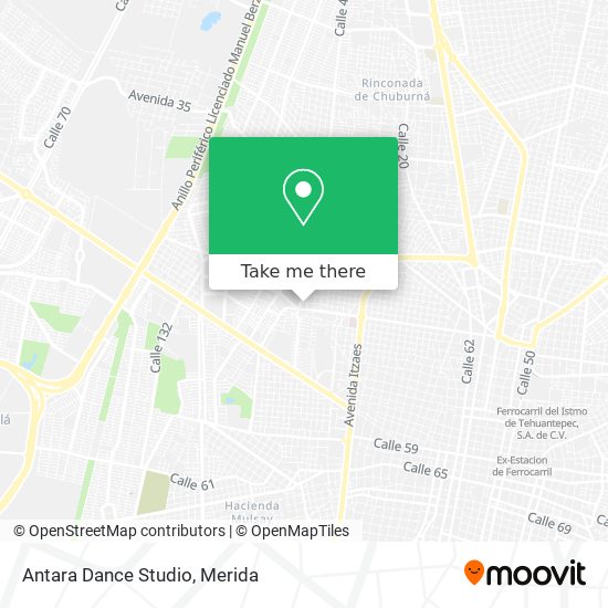 Mapa de Antara Dance Studio