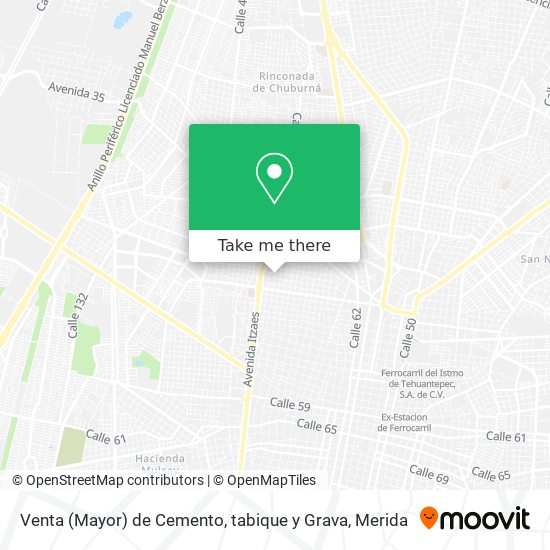 Venta (Mayor) de Cemento, tabique y Grava map