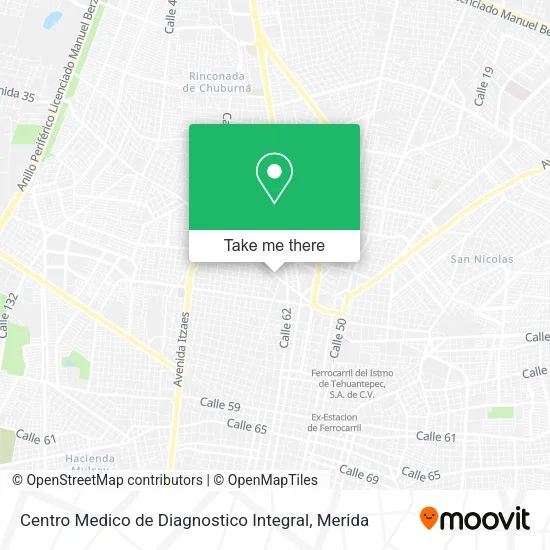 Mapa de Centro Medico de Diagnostico Integral
