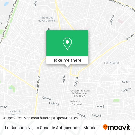 Le Úuchben Naj La Casa de Antiguedades map