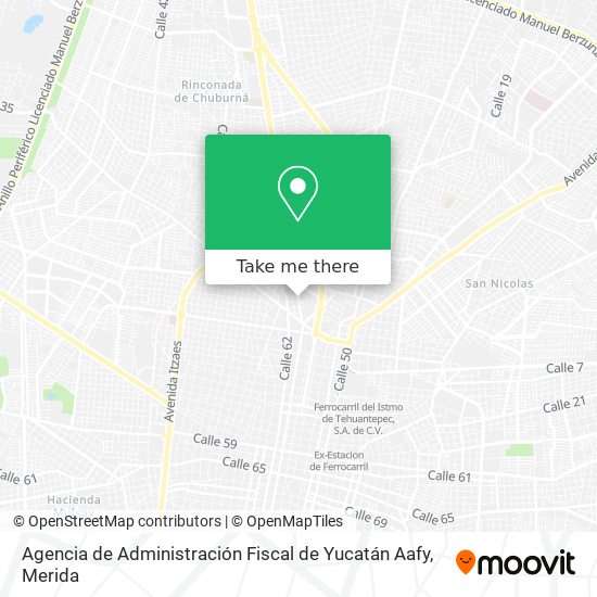 Agencia de Administración Fiscal de Yucatán Aafy map