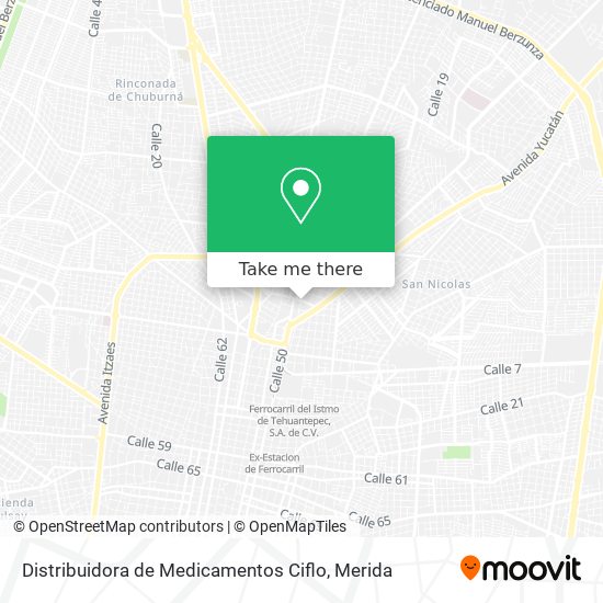 Mapa de Distribuidora de Medicamentos Ciflo