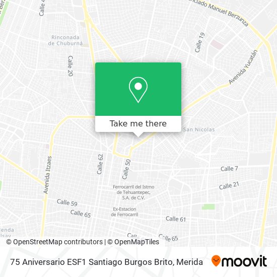 75 Aniversario ESF1 Santiago Burgos Brito map