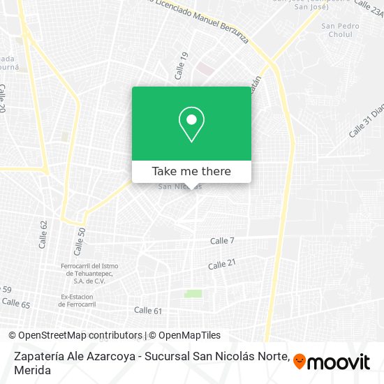 Zapatería Ale Azarcoya - Sucursal San Nicolás Norte map