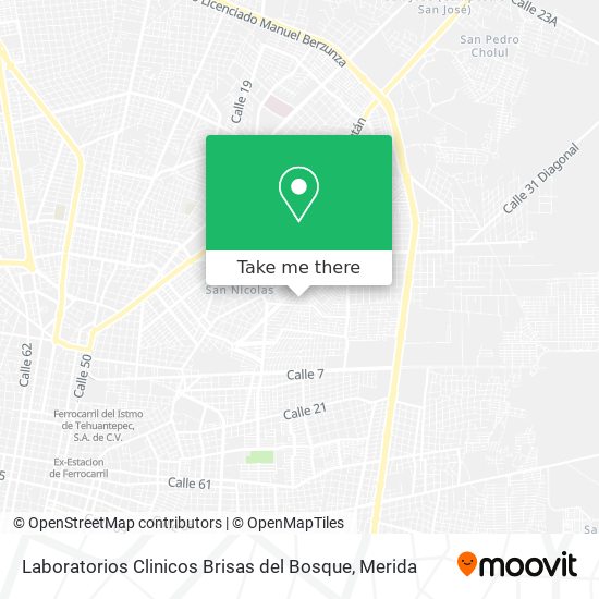 Laboratorios Clinicos Brisas del Bosque map