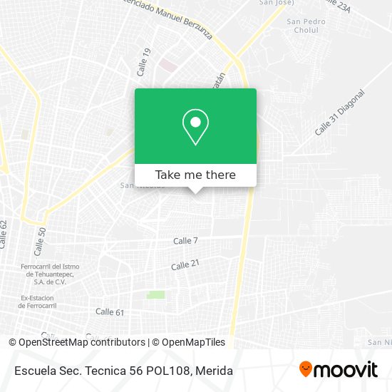 Mapa de Escuela Sec. Tecnica 56 POL108