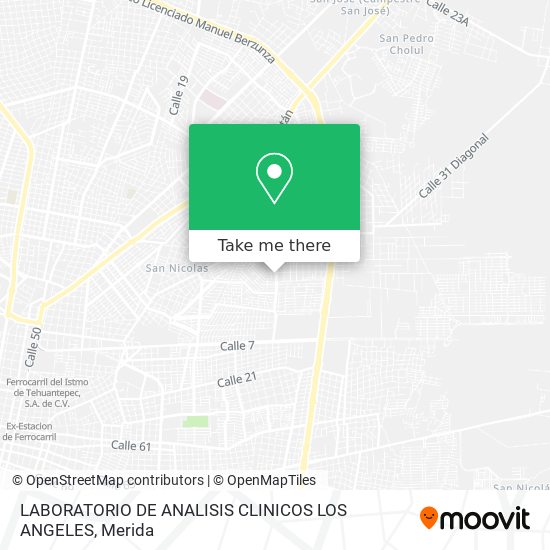 Mapa de LABORATORIO DE ANALISIS CLINICOS LOS ANGELES