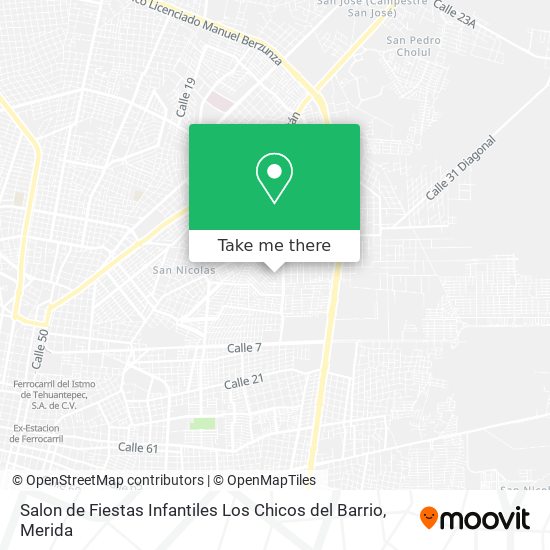 Salon de Fiestas Infantiles Los Chicos del Barrio map
