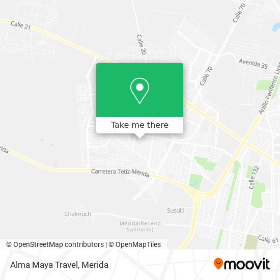 Mapa de Alma Maya Travel