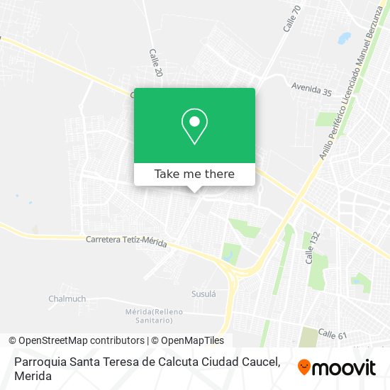 Parroquia Santa Teresa de Calcuta Ciudad Caucel map