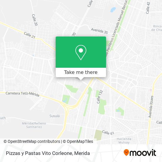Pizzas y Pastas Vito Corleone map