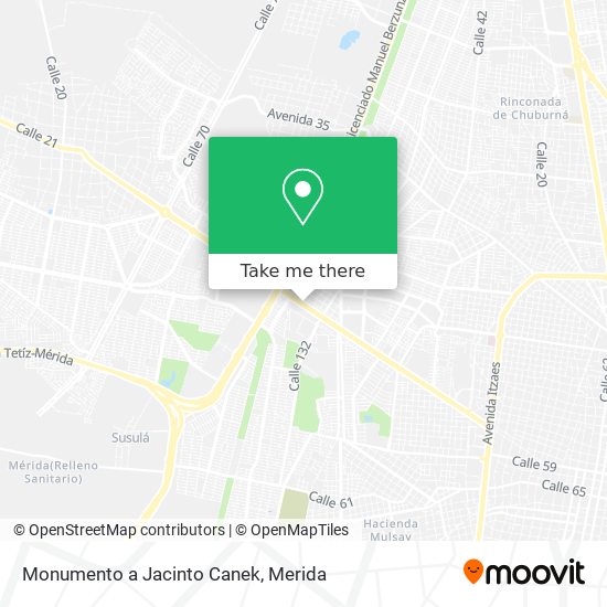 Mapa de Monumento a Jacinto Canek