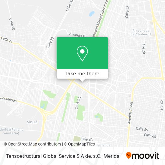 Mapa de Tensoetructural Global Service S.A de, s.C.