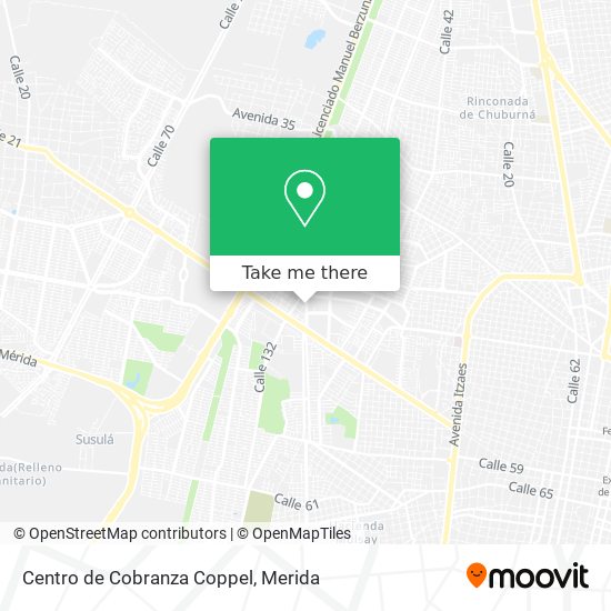 Centro de Cobranza Coppel map