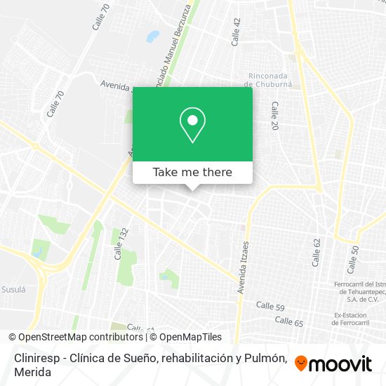 Cliniresp - Clínica de Sueño, rehabilitación y Pulmón map