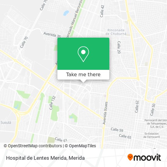 Hospital de Lentes Merida map