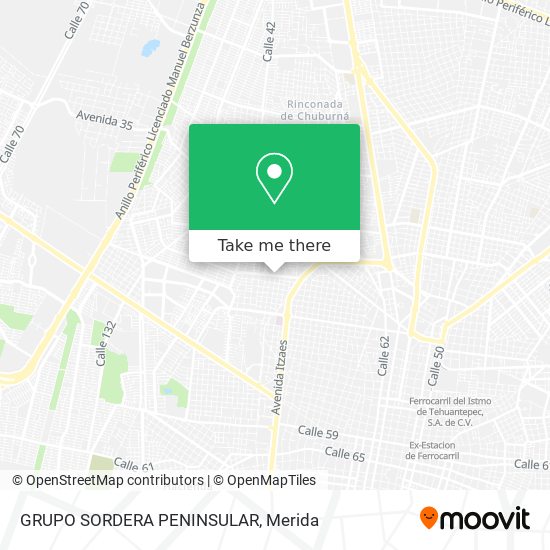Mapa de GRUPO SORDERA PENINSULAR