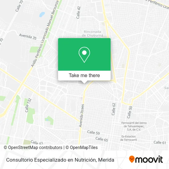 Mapa de Consultorio Especializado en Nutrición