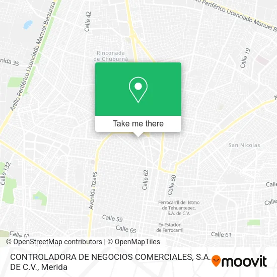 CONTROLADORA DE NEGOCIOS COMERCIALES, S.A. DE C.V. map