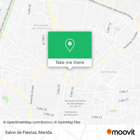 Mapa de Salon de Fiestas