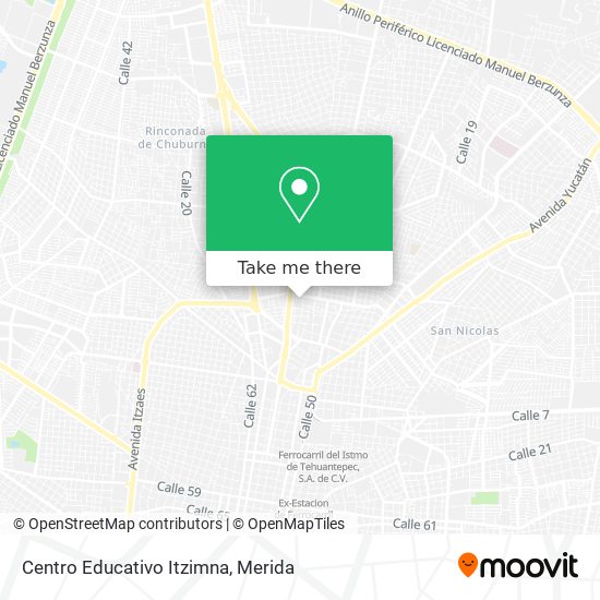 Centro Educativo Itzimna map