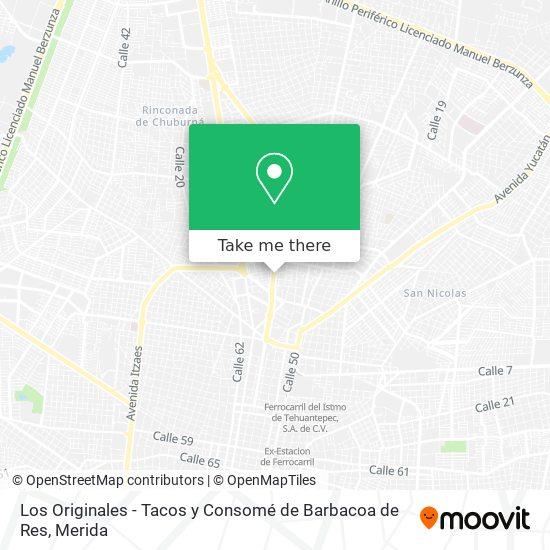 Los Originales - Tacos y Consomé de Barbacoa de Res map