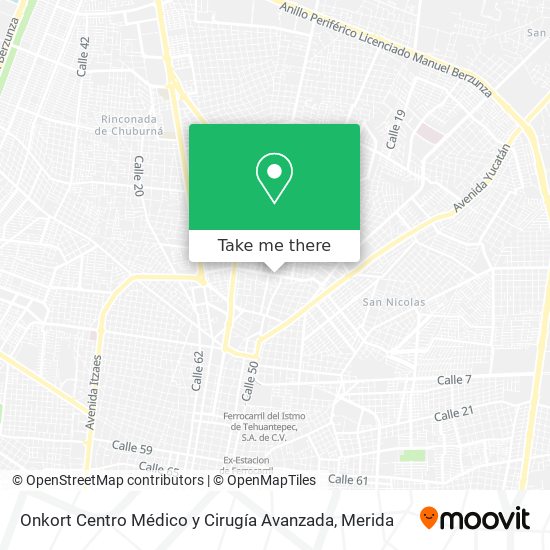 Mapa de Onkort Centro Médico y Cirugía Avanzada