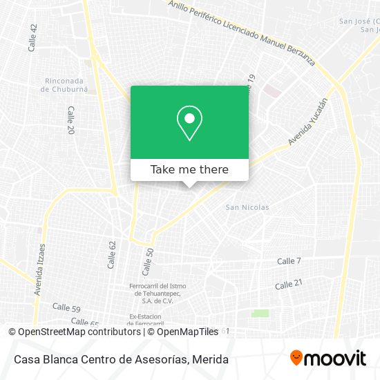 Casa Blanca Centro de Asesorías map