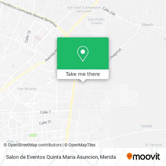 Salon de Eventos Quinta Maria Asuncion map