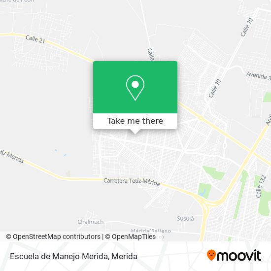 Escuela de Manejo Merida map