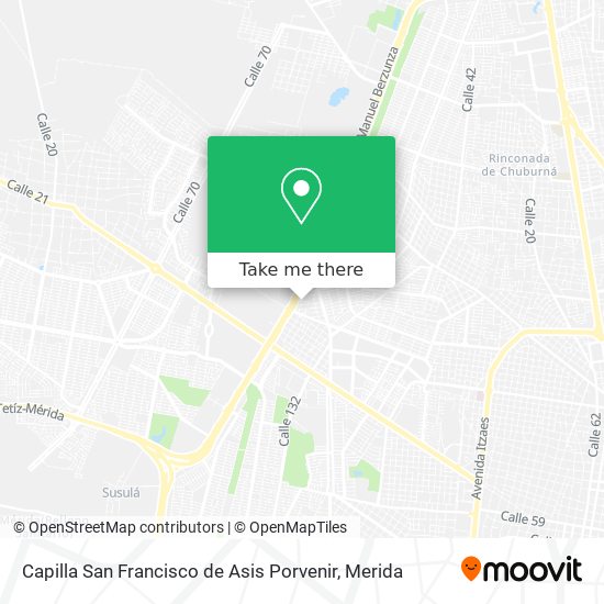 Capilla San Francisco de Asis Porvenir map