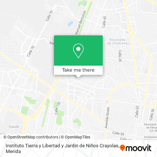 Instituto Tierra y Libertad y Jardín de Niños Crayolas map