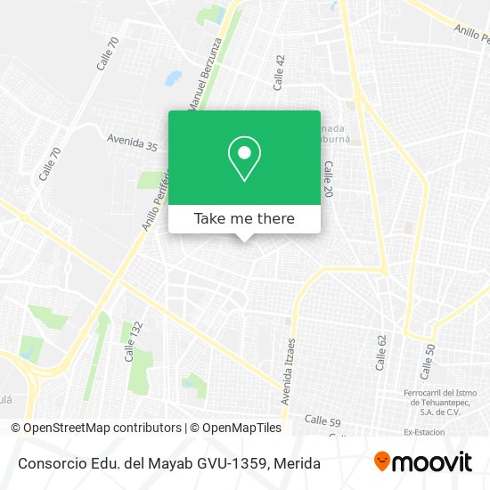 Consorcio Edu. del Mayab GVU-1359 map
