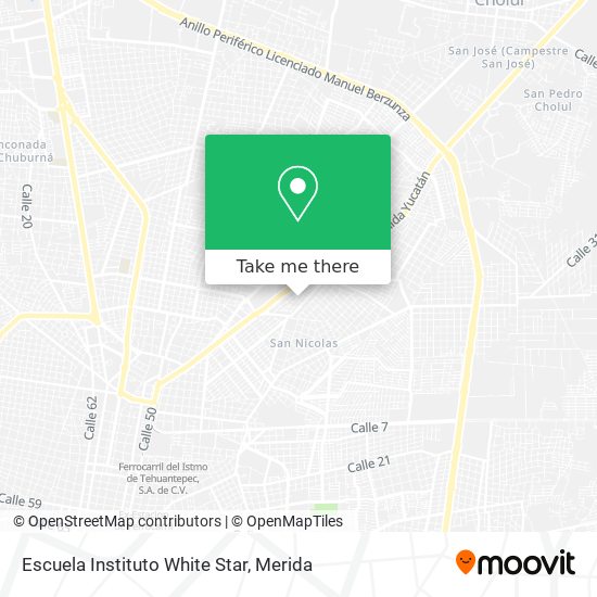 Escuela Instituto White Star map
