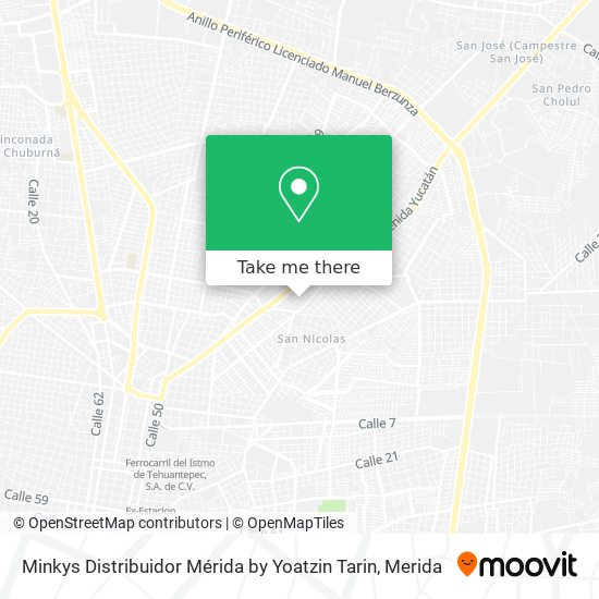 Minkys Distribuidor Mérida by Yoatzin Tarin map