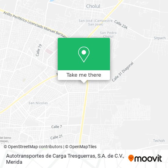 Autotransportes de Carga Tresguerras, S.A. de C.V. map
