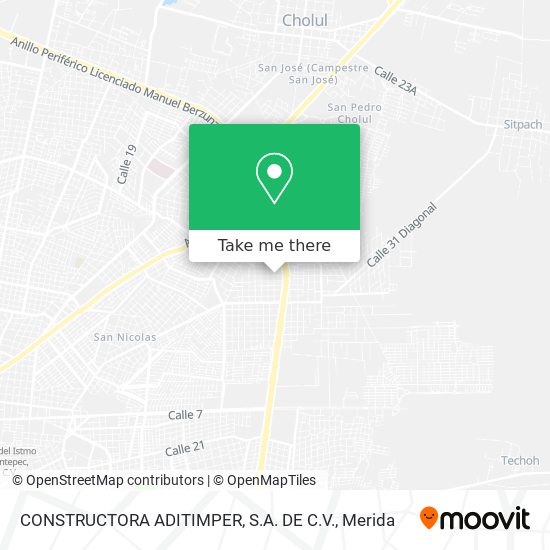 CONSTRUCTORA ADITIMPER, S.A. DE C.V. map