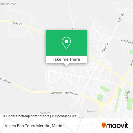 Viajes Eco Tours Merida. map