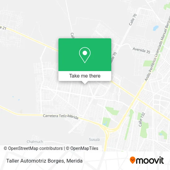 Mapa de Taller Automotriz Borges