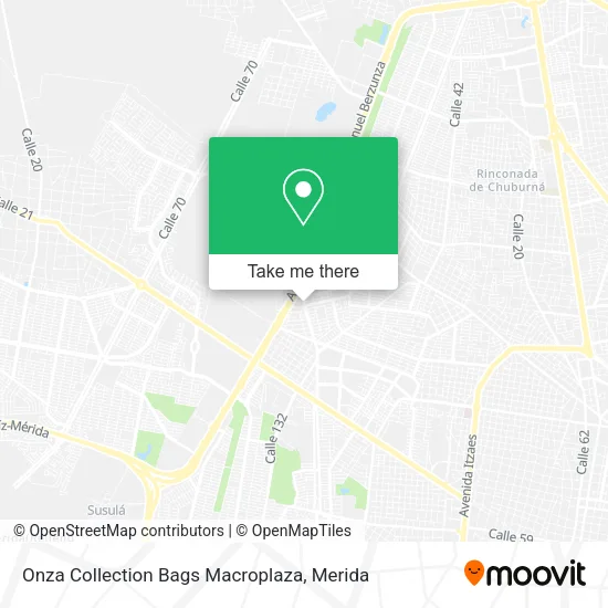 Mapa de Onza Collection Bags Macroplaza