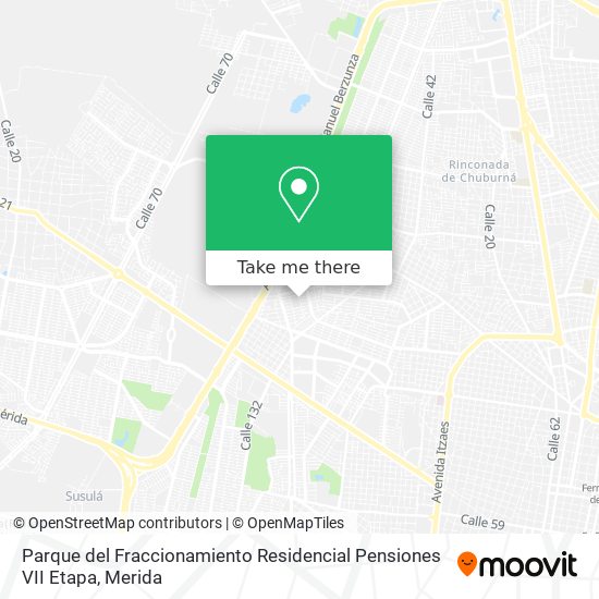 Mapa de Parque del Fraccionamiento Residencial Pensiones VII Etapa