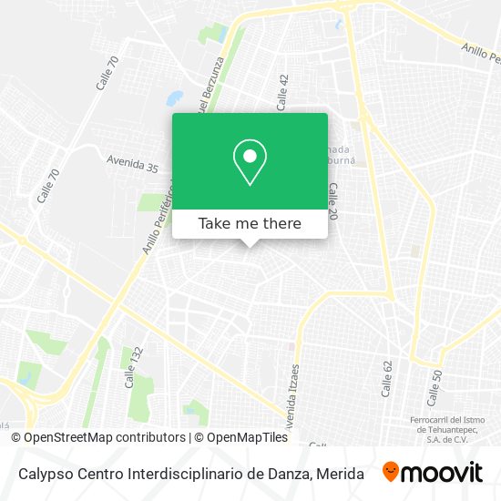 Mapa de Calypso Centro Interdisciplinario de Danza