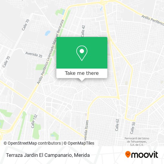 Mapa de Terraza Jardín El Campanario