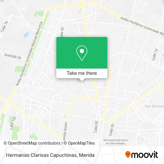 Mapa de Hermanas Clarisas Capuchinas