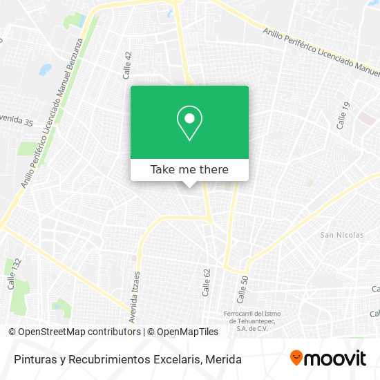 Pinturas y Recubrimientos Excelaris map